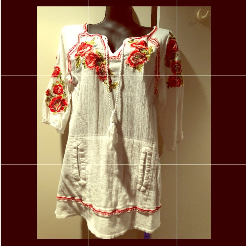 Sundance Floral Tunic Size M